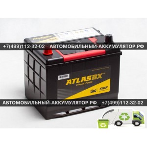 АККУМУЛЯТОР ATLAS  85Ah EN500 п.п.(230х172х220) (MF85R-500) (борт) АККУМУЛЯТОР ATLAS  85Ah EN500 п.п.(230х172х220) (MF85R-500) (борт)