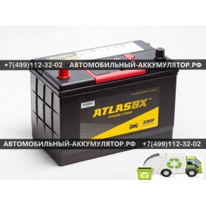 АККУМУЛЯТОР ATLAS  90Ah EN750 п.п.(302х172х220) (MF105D31R) АККУМУЛЯТОР ATLAS  90Ah EN750 п.п.(302х172х220) (MF105D31R)