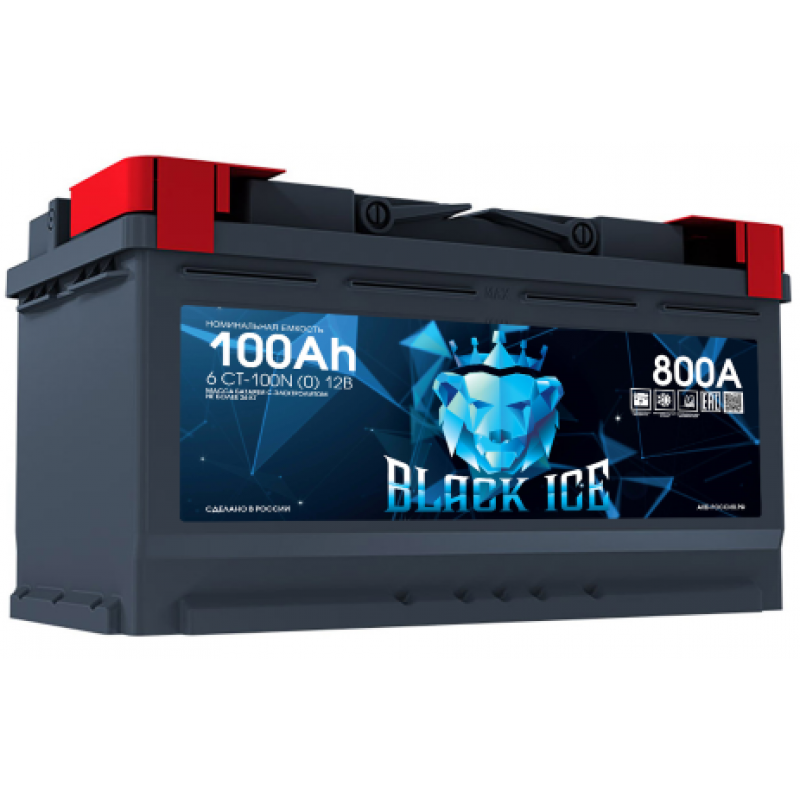 Аккумулятор BLACK ICE CLASSIC 6СТ-100.0 обратная (0) полярность