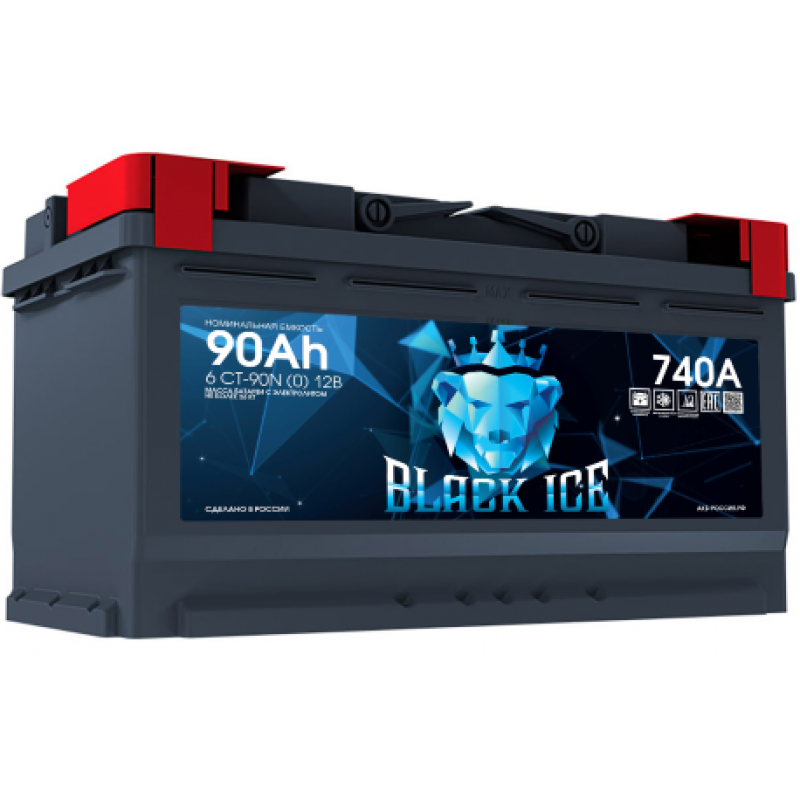 Аккумулятор BLACK ICE CLASSIC 6СТ-90.0 обратная (0) полярность