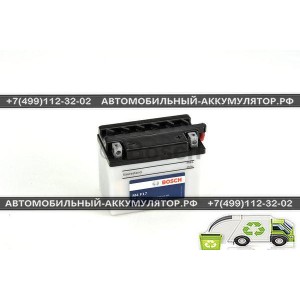 АККУМУЛЯТОР BOSCH МОТО M4 F16  0092M4F160 3Ач (A/h)-503013001 / YB3L-B Аккумулятор BOSCH MOBA M4 F16 0092M4F160 3 Ач (A/h)-503013001
