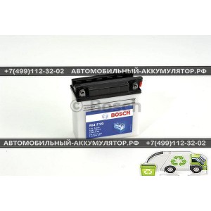 АККУМУЛЯТОР BOSCH МОТО M4 F19  0092M4F190 6Ач (A/h)506011004 / 12N5.5-3B Аккумулятор BOSCH MOBA M4F19 506011004 6 Ач (A/h) -12N5.5-3B