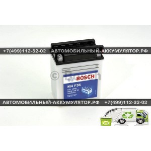 АККУМУЛЯТОР BOSCH МОТО M4 F36  0092M4F360 14Ач (A/h) - 514013014 / YB14L-B2 АККУМУЛЯТОР BOSCH МОТО M4 F36  0092M4F360 14Ач (A/h) - 514013014 / YB14L-B2