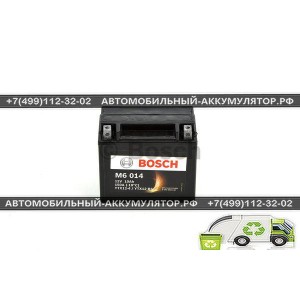 АККУМУЛЯТОР BOSCH МОТО M6 014  0092M60140 10Ач (A/h) - 510012  009 / YTX12-BS Аккумулятор BOSCH M6 014 MOBA 0092M60140 10 Ач (A/h) - 510012009