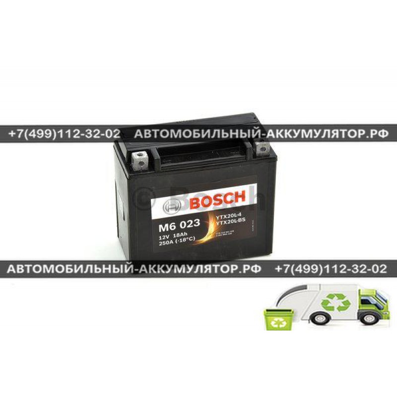 Аккумулятор BOSCH M6 023 MOBA 0092M60230 18 Ач (A/h)