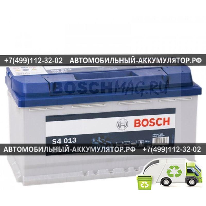 Аккумулятор BOSCH S4 013 0092S40130 95 Ач (A/h) обратная полярность - 595402080