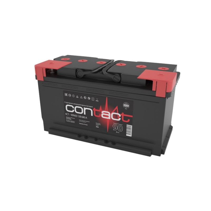 Аккумулятор CONTACT 6CT - 90 N (1)  ёмкость 90 Ач пусковой ток 710А