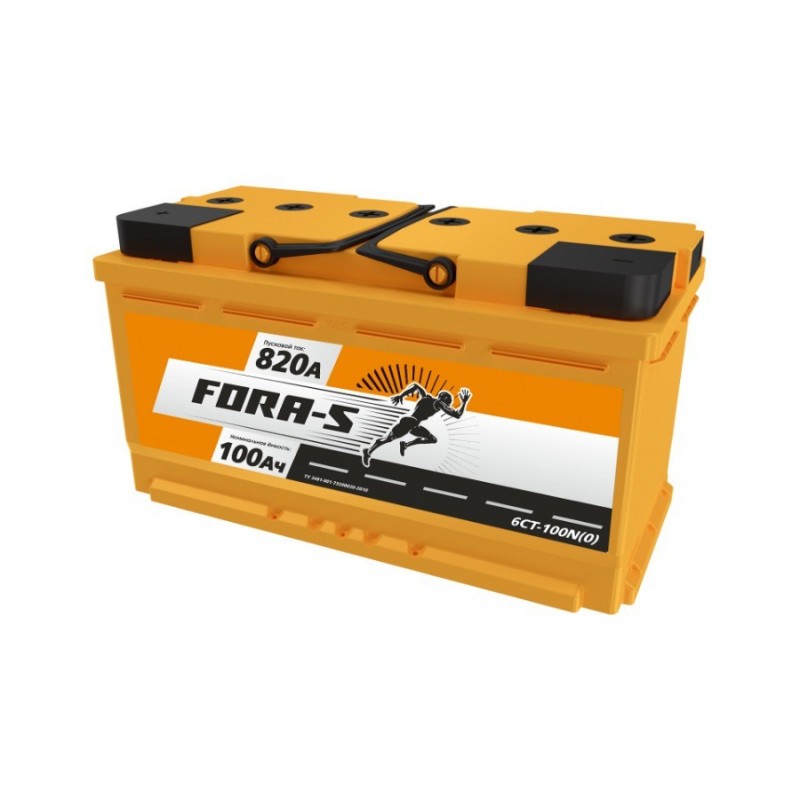 Аккумулятор FORA-S 6СТ-100N(0)  ёмкость 100 Ач пусковой ток 820А