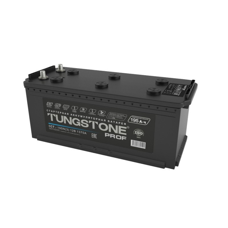 Аккумулятор TUNGSTONE Prof 6CT - 195 N (4)  ёмкость 195 Ач пусковой ток 1370А