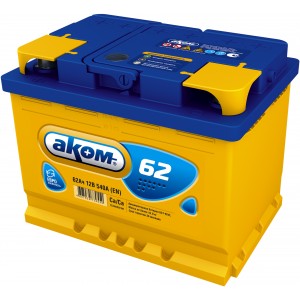 Аккумулятор АКОМ 6CT-62 .0 обратная полярность