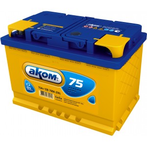 Аккумулятор АКОМ 6CT-75.0 обратная полярность
