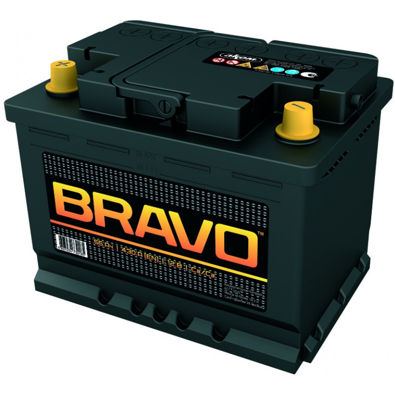 Аккумулятор BRAVO 6CT-55.1 прямая полярность