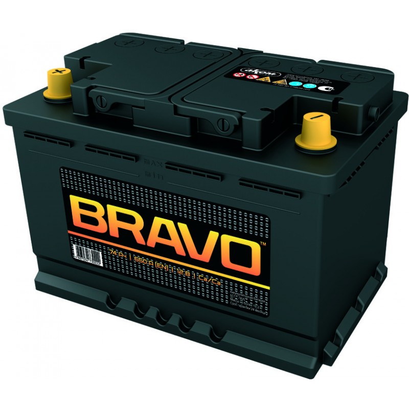 Аккумулятор BRAVO 6CT-74.1 прямая полярность