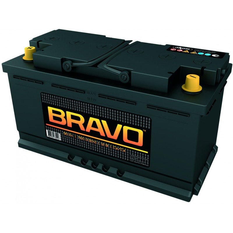 Аккумулятор BRAVO 6CT-90.1 прямая полярность