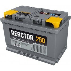 АККУМУЛЯТОР REACTOR 75Ah EN750 п.п. (275х177х190)