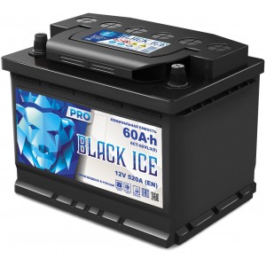 Автомобильный аккумулятор BLACK ICE Pro 6СТ-60.0 VL