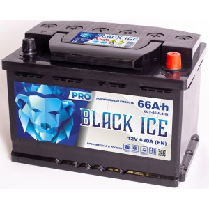 Автомобильный аккумулятор BLACK ICE Pro 6СТ-66.0 VL