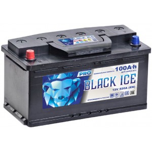 Автомобильный аккумулятор BLACK ICE Pro 6СТ-100.1 VL