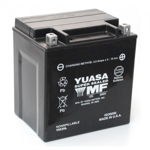 Аккумулятор GS YUASA YUASA YIX30L 30Ач 12В 400А прямая полярность (1)