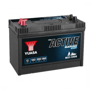 Аккумулятор GS YUASA YUASA ACTIVE MARINE M31-100S 100Ач 12В 800А прямая полярность (1)