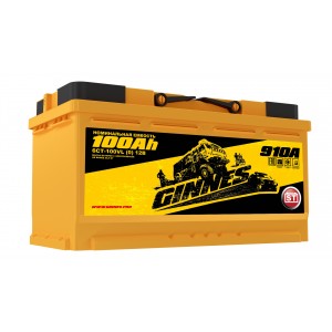 Автомобильный аккумулятор GINNES YELLOW 6CT- 100NR  100 Ач (A/h) обратная полярность - GY10001